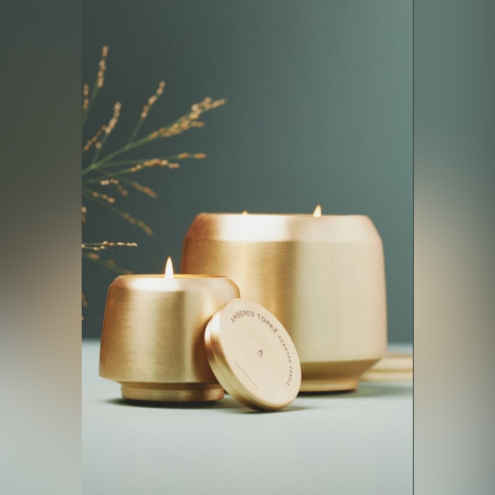 Anthropologie - The Gather Scented Candle - Ambered Topaz - Small/Mini - 5.82 oz